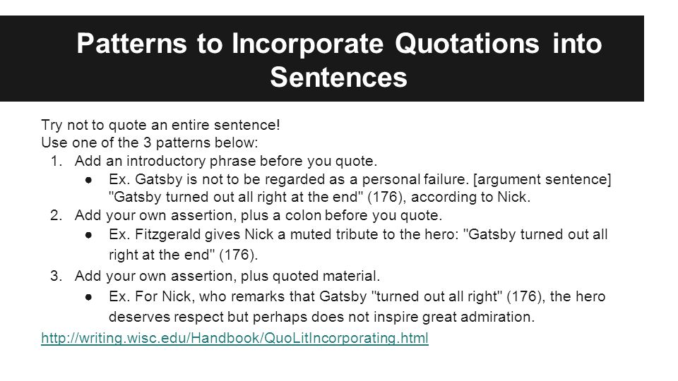 incorporating quotes into essays